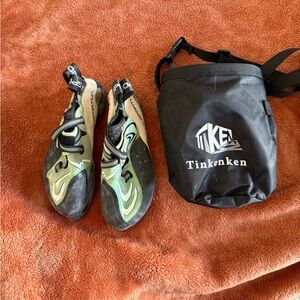 La Sportiva Futura Climbing Shoes and Chalk Bag